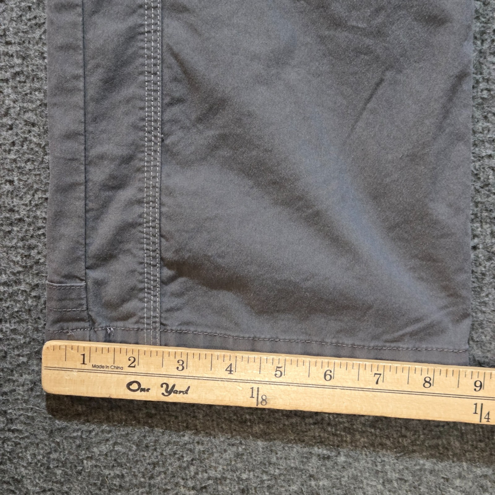 Kuhl Legendary Pants Drawstring Gray Cargo Hiking Roll Up Ankle Women’s 8 Long