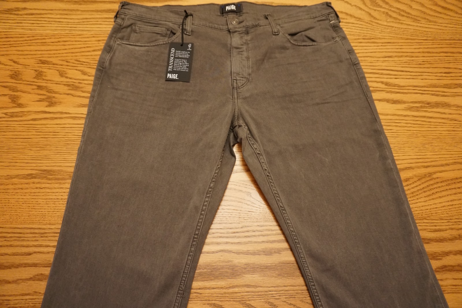 NWT MEN’S PAIGE JEANS Size 40 x 33 Lennox Slim Transcend Vintage Volcanic Ash