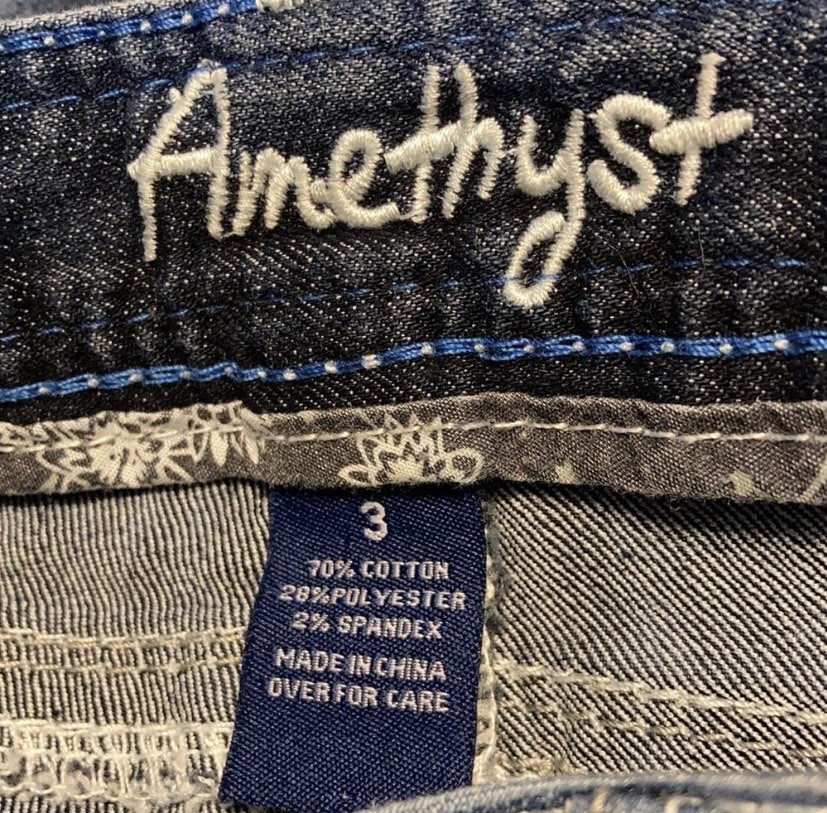 Juniors Women’s Amethyst Jeans Shorts Size 3 Blue Denim