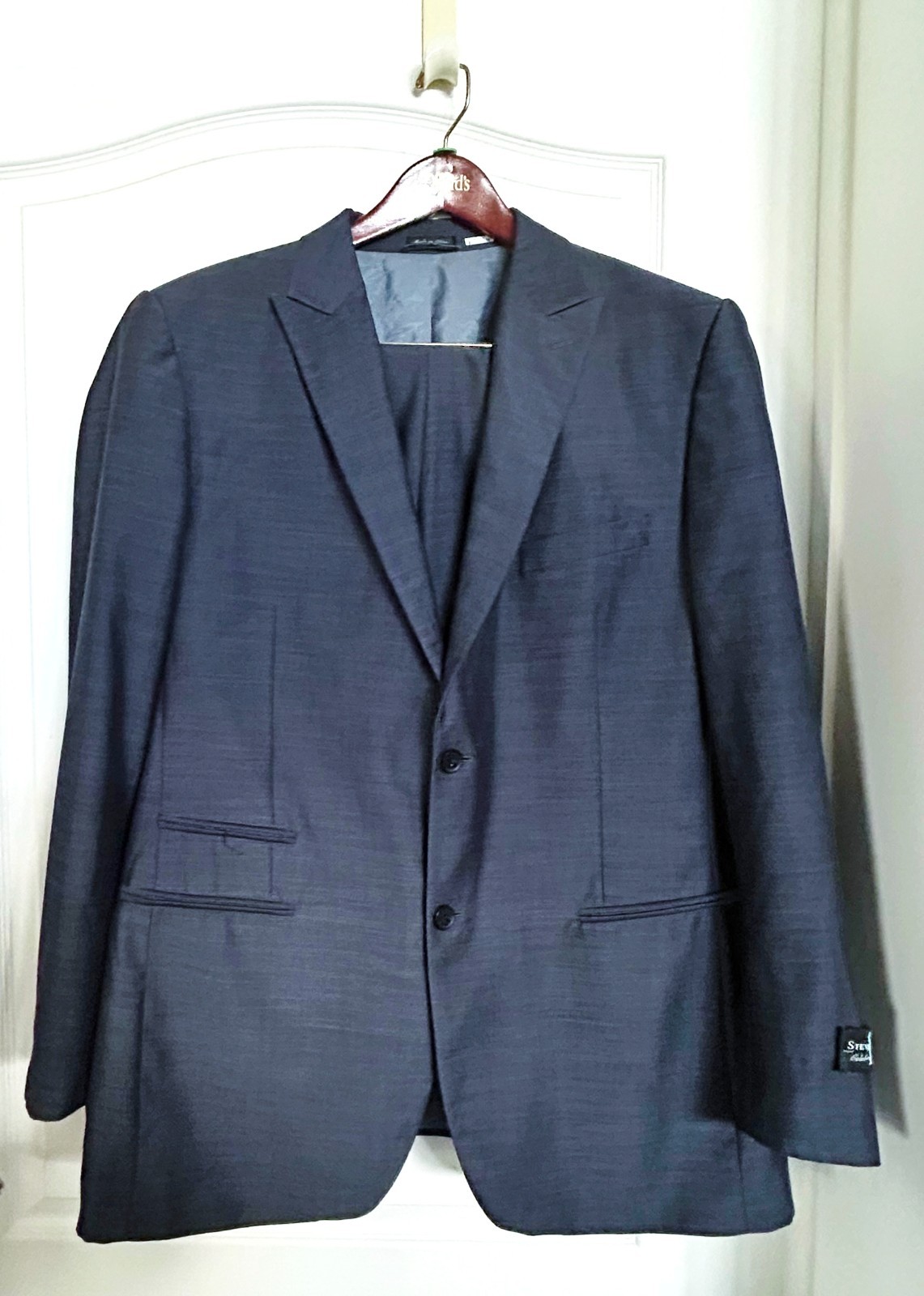 Steve Harvey Celebrity Edition 2 Pc Suit Jacket & Pants 48L /40X32 Dark Blue