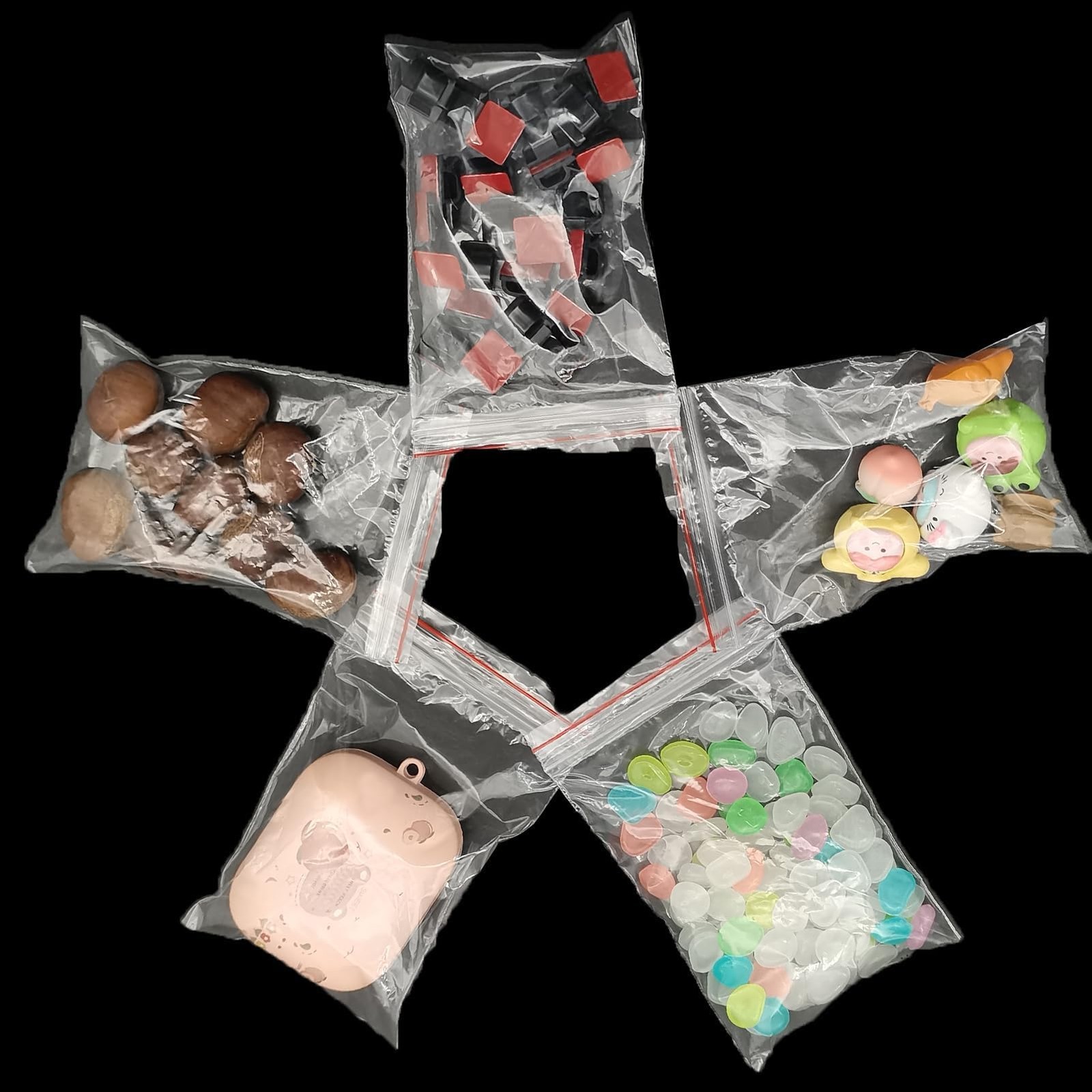 500pcs Small Poly Bags 8cm x 12cm, Sealing Bags Ziplock Bag…