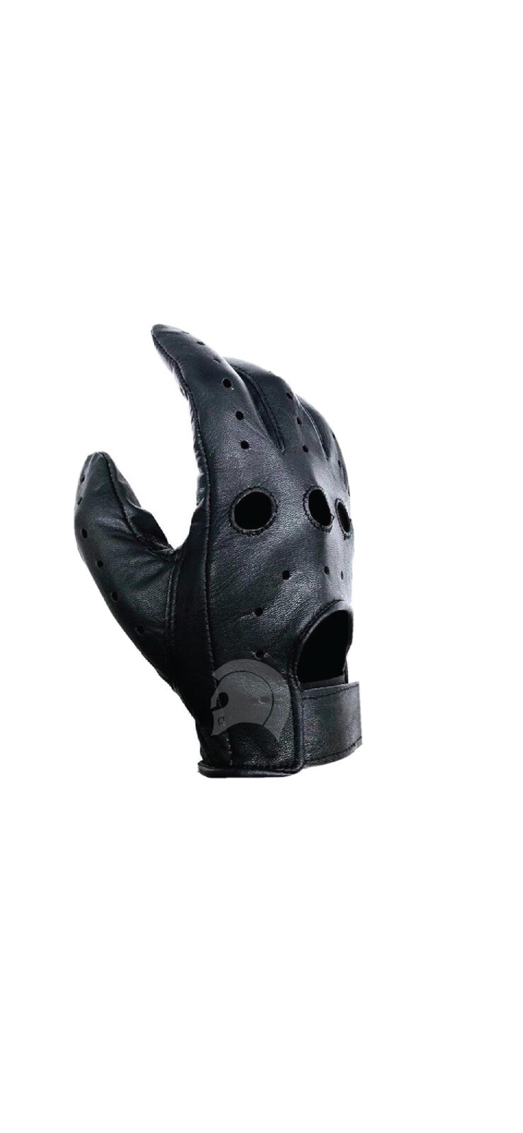 XS Driving Gloves Motorcycle Bikers Leather Police Black Chauffeur Womens Small