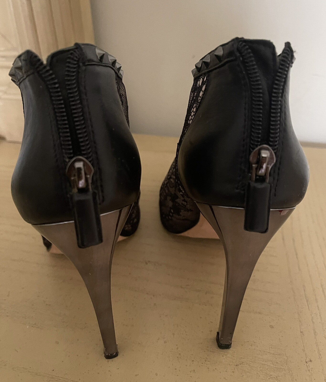 BCBG Maxazria Whim Studded Lace Booties