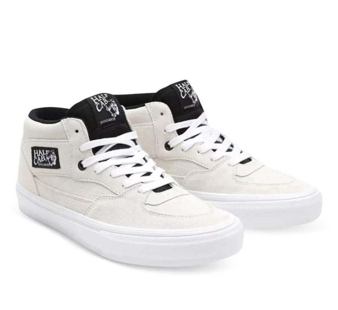 Vans – Skate Half Cab White / Black Skate Shoes US Mens Size 7