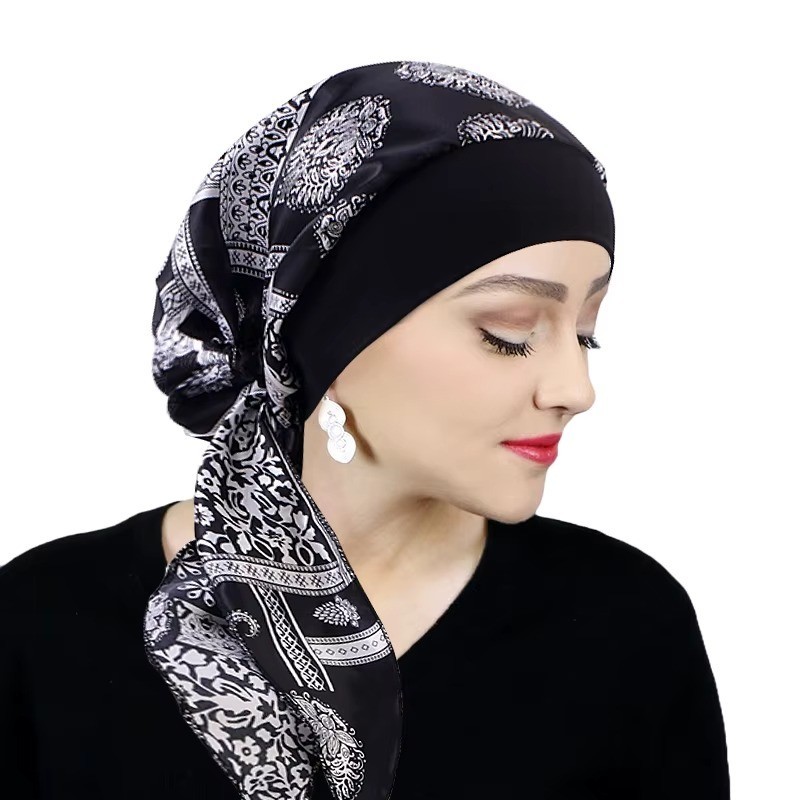 Ashford & Brooks Pre-Tied Bandana Sleep Turban Chemo Head Scarf