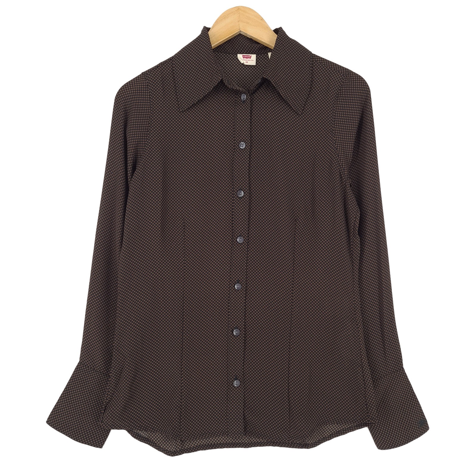 Levi’s Shirt Geo Button Up Casual Everyday Classic Women Xq0 Size XS