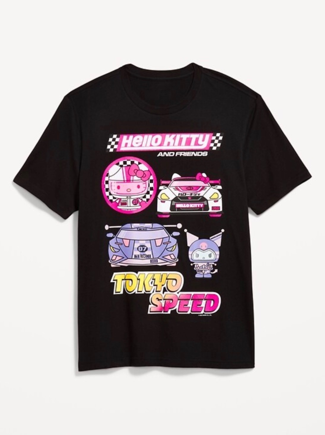 Hello Kitty Kuromi Old Navy Gender Neutral T-Shirt Sanrio Tokyo Speed Size Large