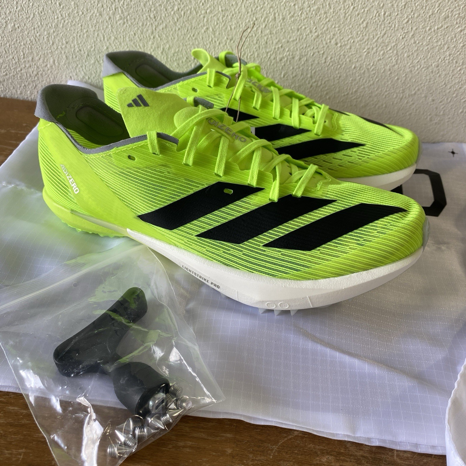 Adidas Adizero Ambition Track & Field Spikes Lucid Lemon Neon $150 – Size 11