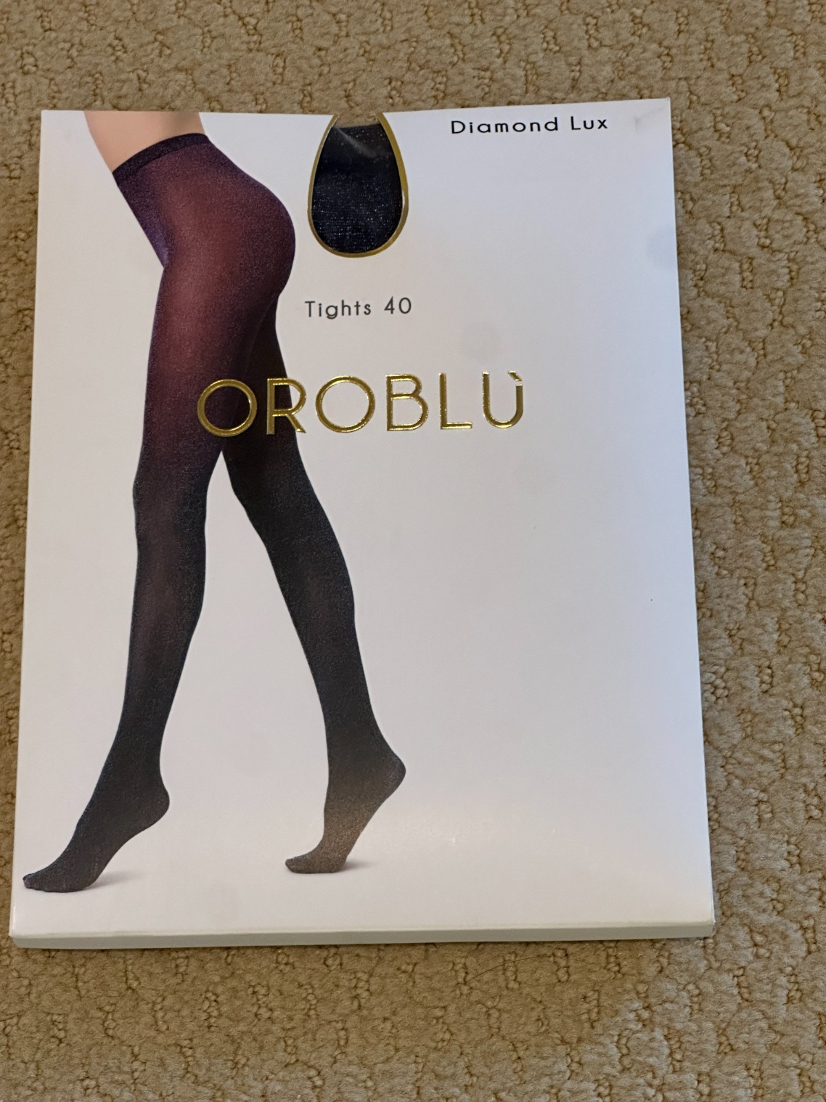 NEW SOLD OUT Oroblu Diamond Lux Fashion Tights L/XL