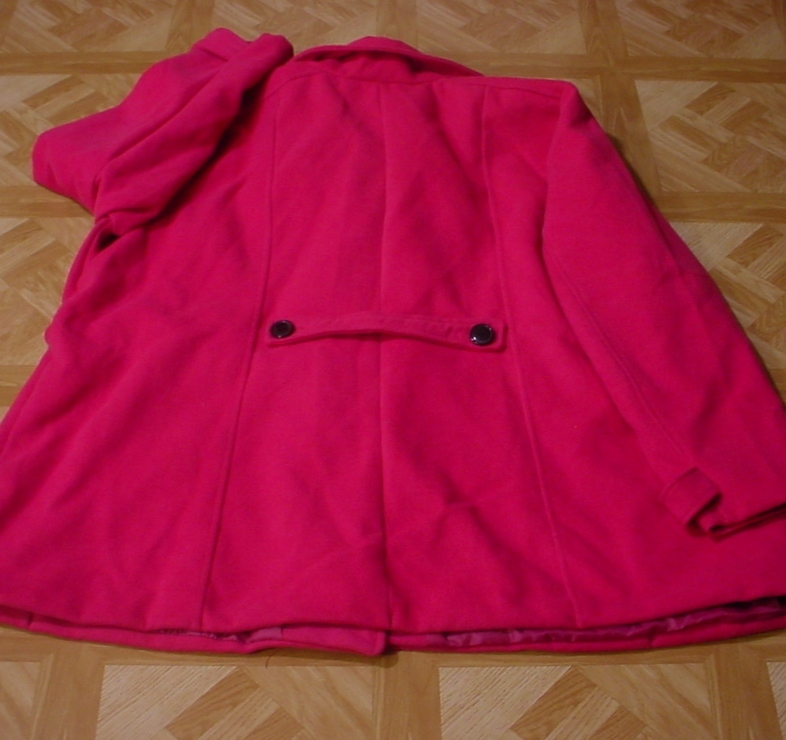 Fresh New York Women’s Double Breasted Faux Wool Peacoat w/Stand Collar 3X, 5X