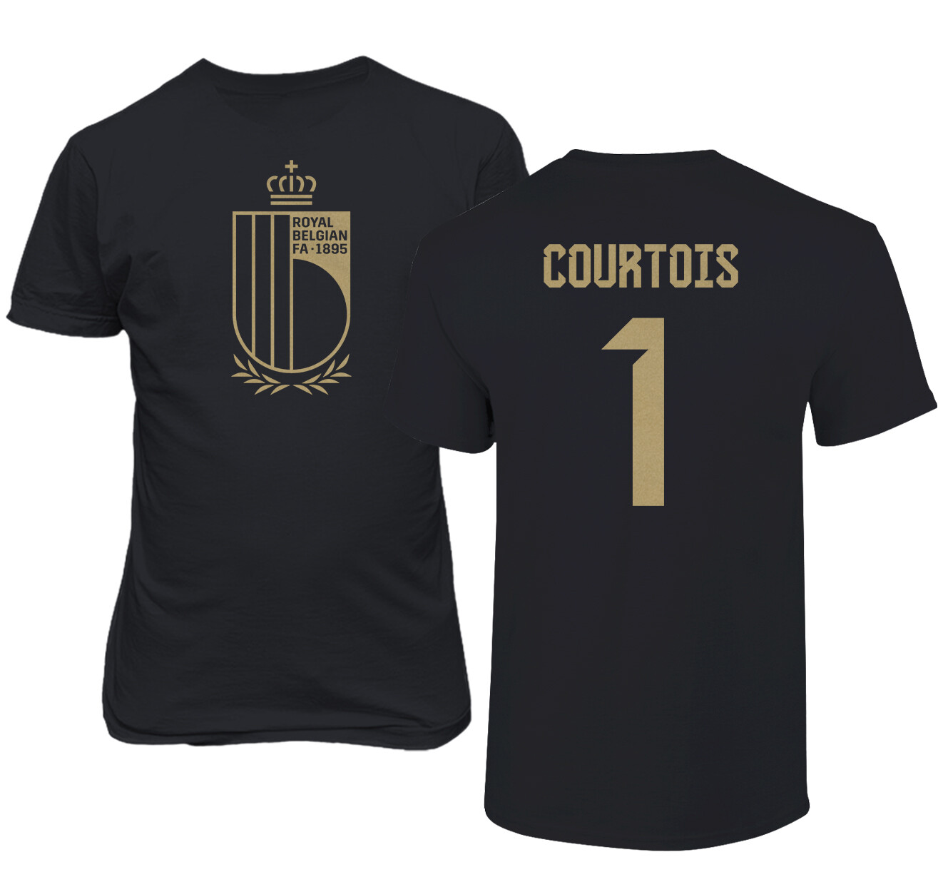 Belgium Soccer #1 Thibaut Courtois World Football Fan Adult and Youth T-Shirt