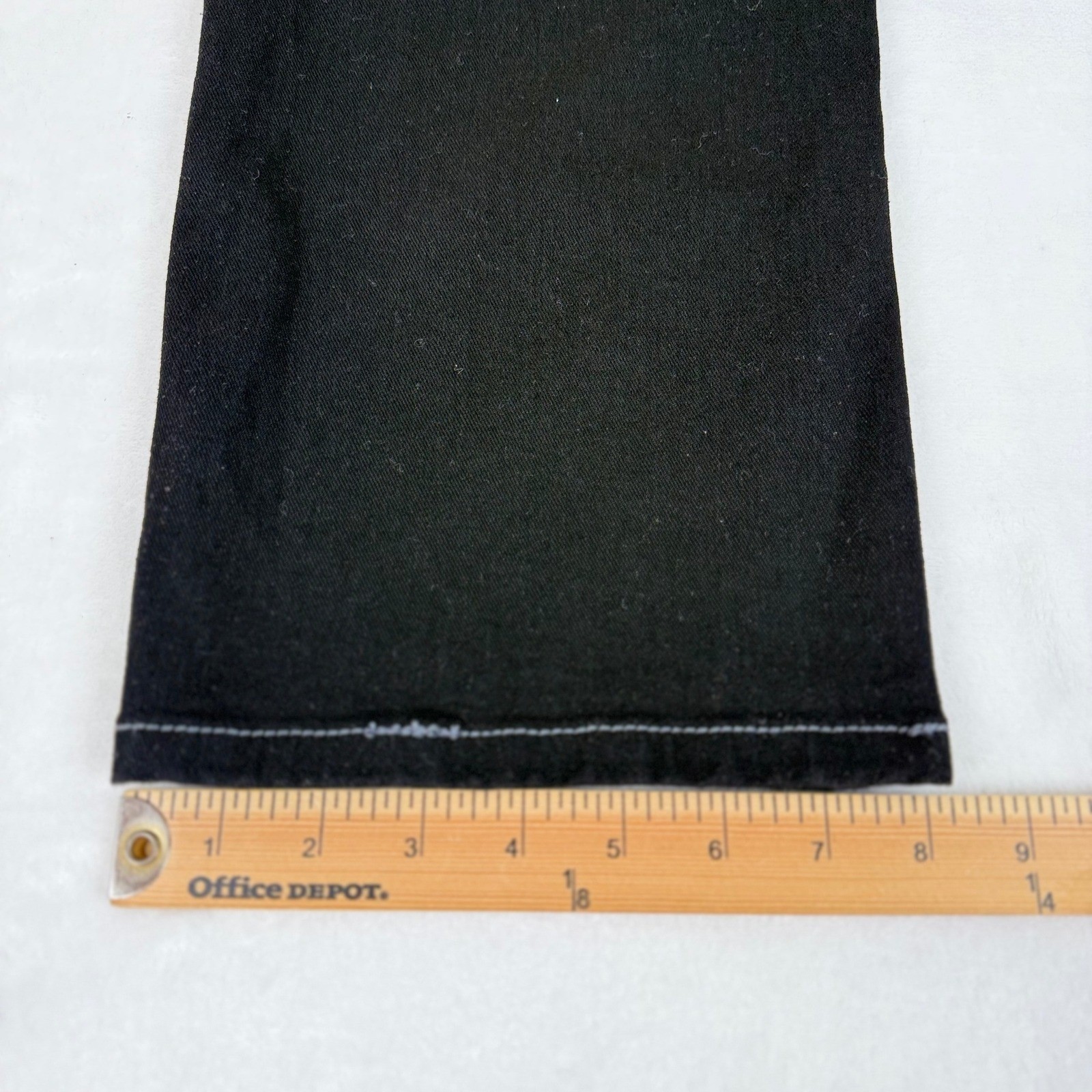 True Religion Ricky Flap SN Black Jeans Mens 34×30 (Fit 36×29) Straight Leg NEW