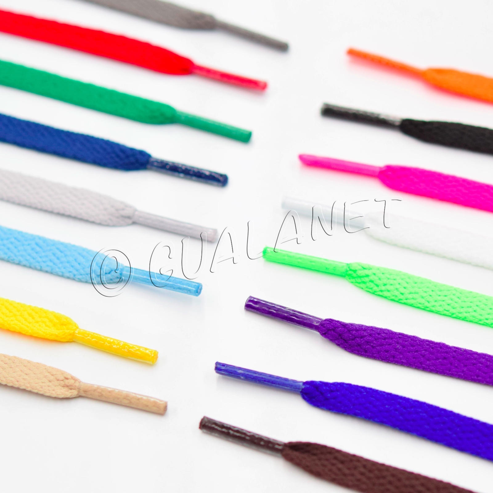FLAT NEON Colored Shoelaces Sport Shoe Strings Athletic Sneakers Boot Laces