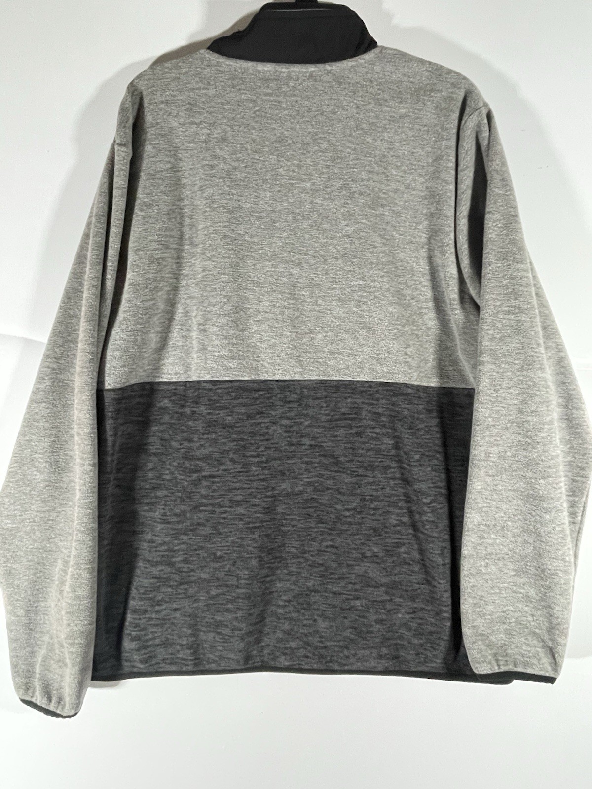 DSG Polar Fleece Half Pullover Zip Gray/Black Soft XL Mens