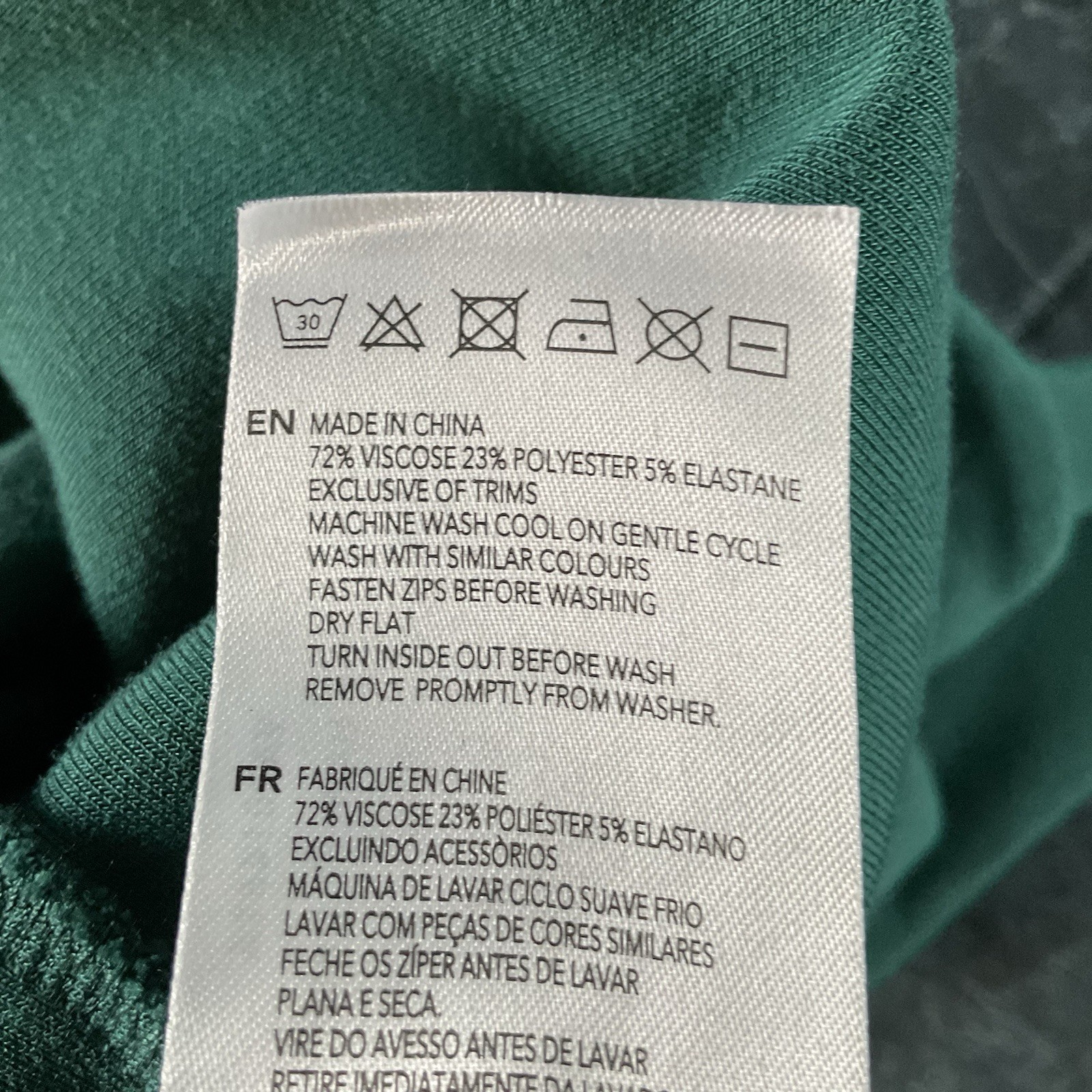 Varley Hawley Half-Zip Sweatshirt Green Plus Size 3X Athleisure DoubleSoft Comfy