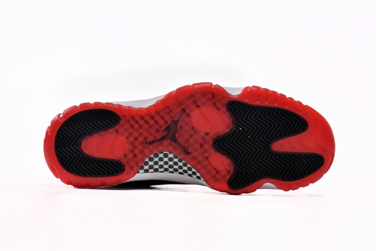 Air Jordan 11 Retro Bred 378037-061 Black Red Patent Leather Basketball Shoes