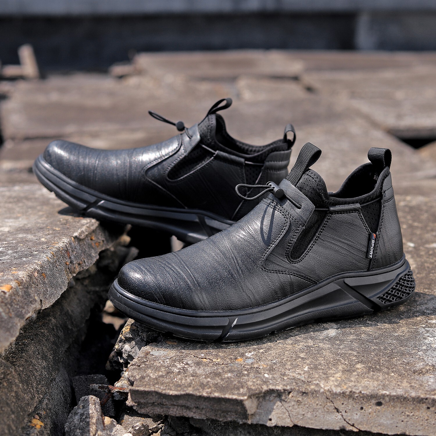 Men Safety Boots Work Indestructible Shoes Steel Toe Protective Boots Anti-smash