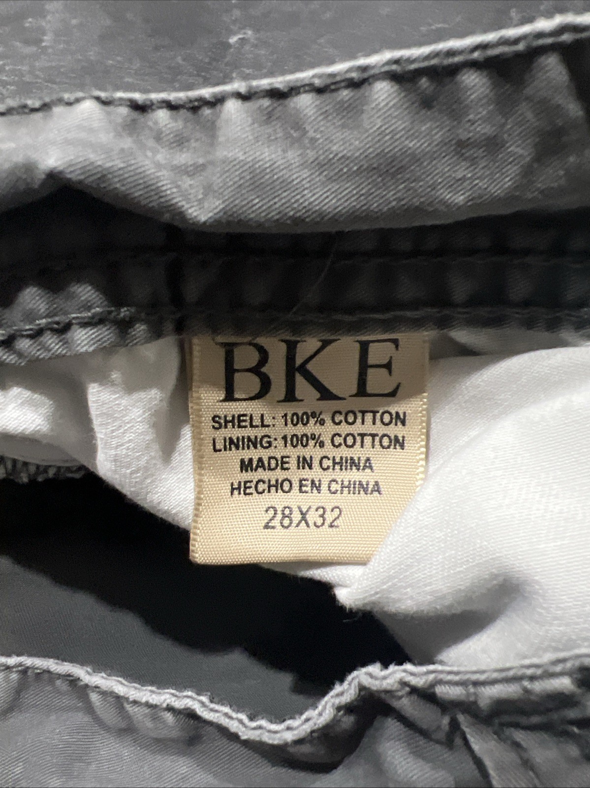 BKE Aiden Mens Gray Lightweight Jeans Size 28/32 100% Cotton