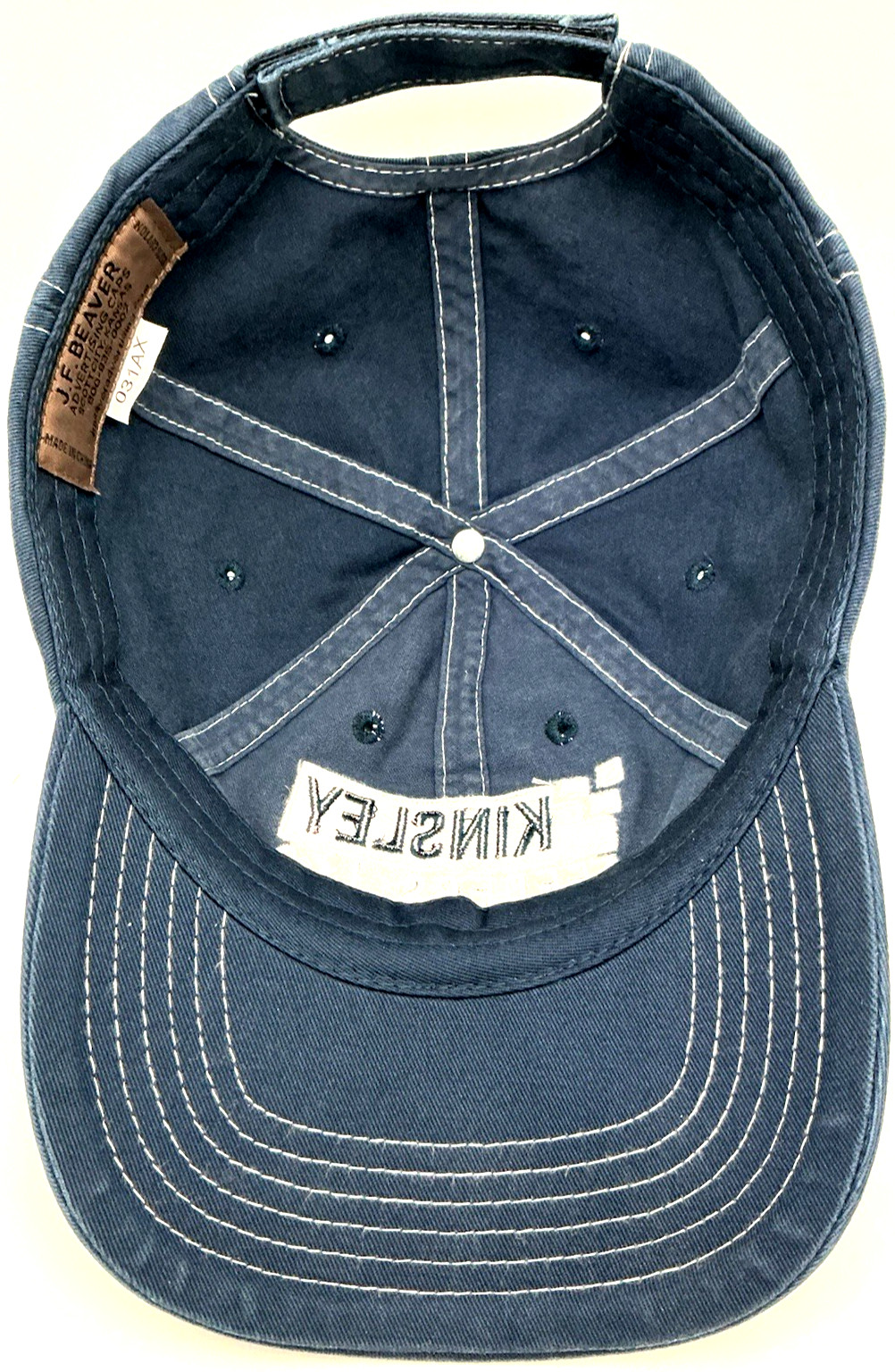 J.F. Beaver Adjustable Strapback Dad Hat Cap Kinsley Feeders Blue Cattle Farming