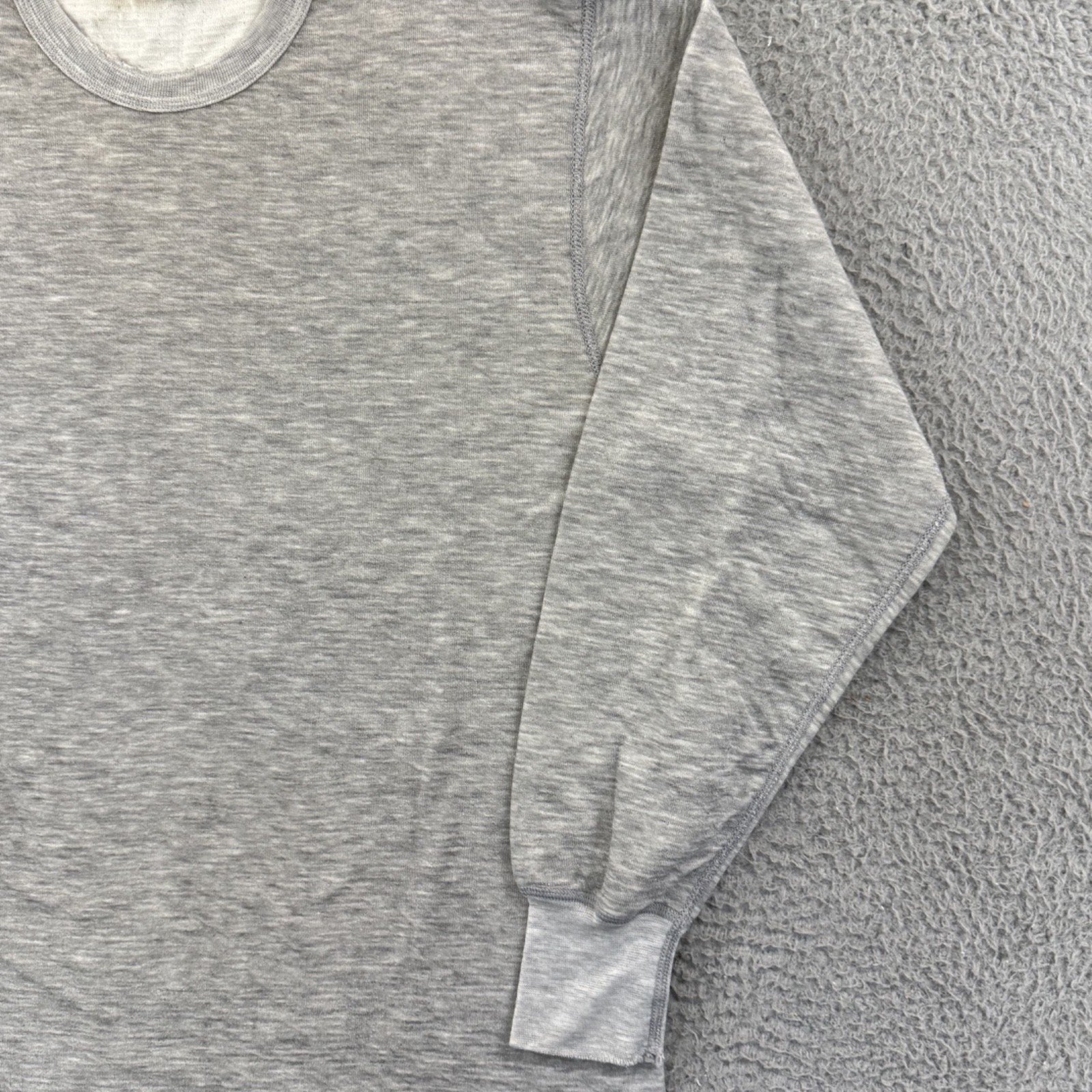 Vintage Tee Jays Sweatshirt Mens Large Gray Crewneck 80s Blank Sport Outdoor USA