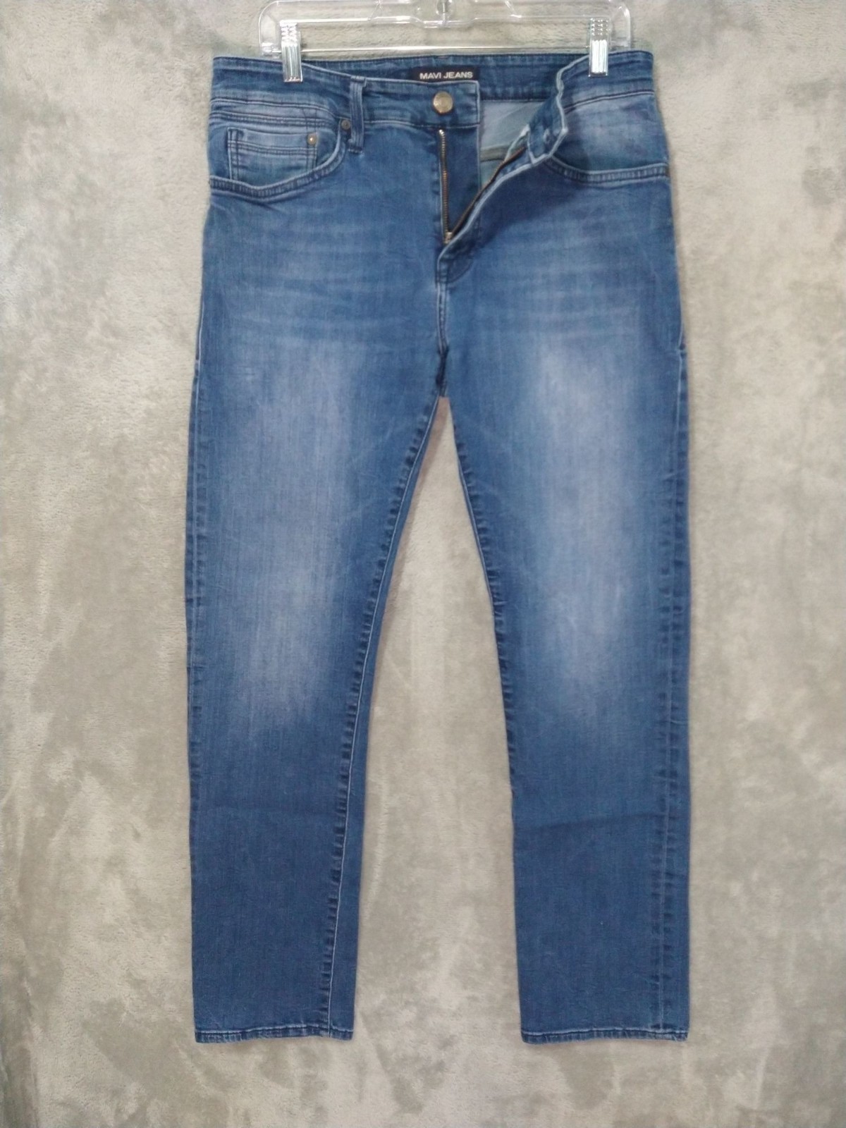 Mavi Jeans Mens 32×32 Blue Denim Slim Straight Leg Medium Wash Stretch Mid Rise