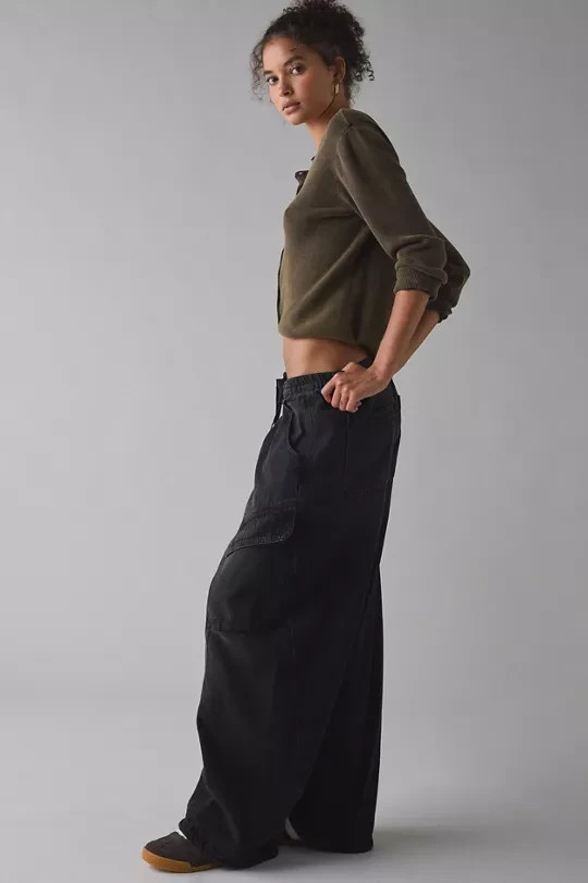 BDG-BDG Station Cocoon Baggy Barrel Leg Cargo Jeans