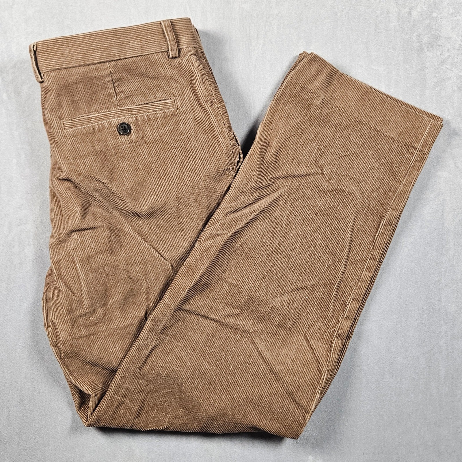 Lauren Ralph Lauren Corduroy Pants Mens 33×30 Brown Straight Leg Cotton Trousers