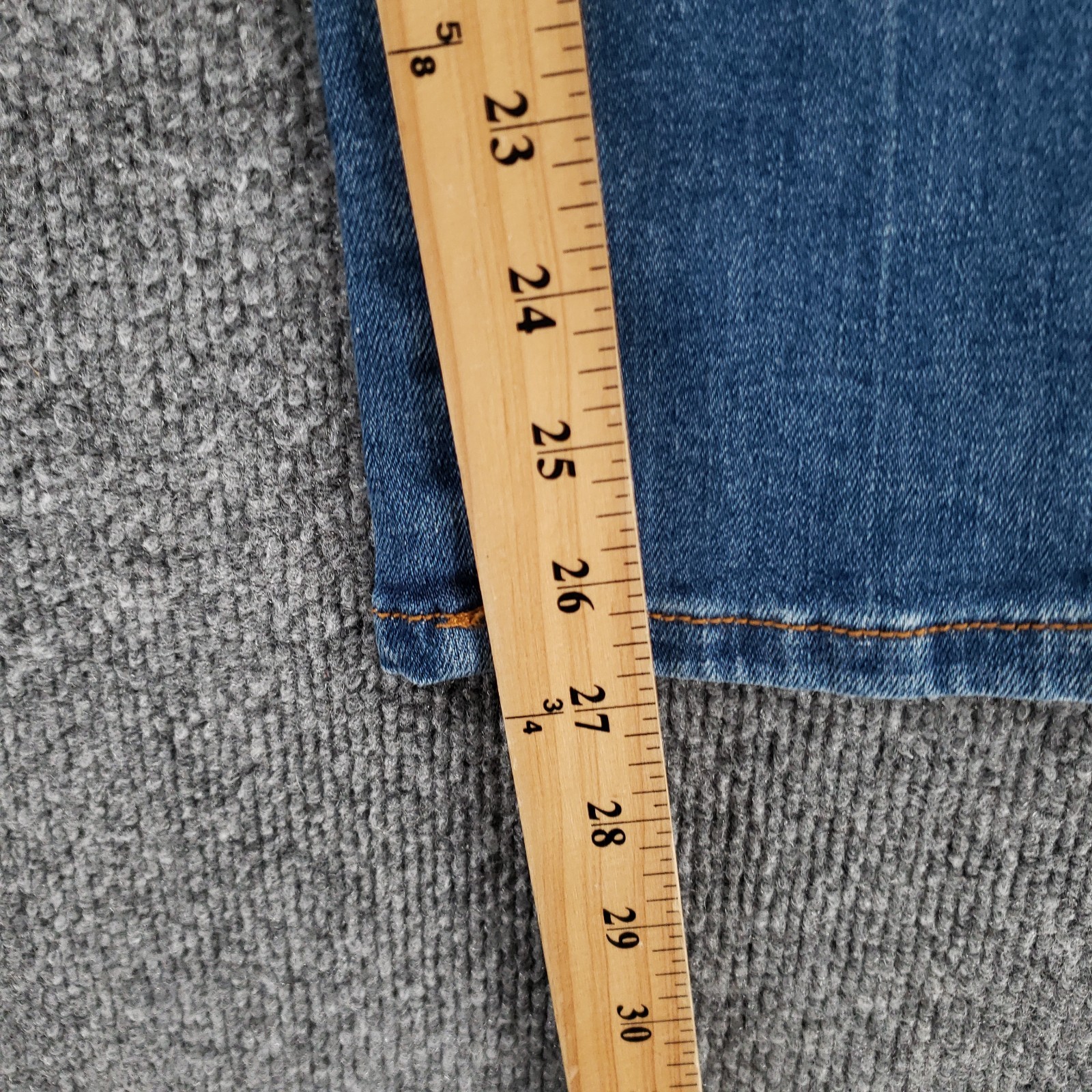 Pilcro Slim Boyfriend Cropped Jeans Womens 25P Petite Blue Side Stripe Denim