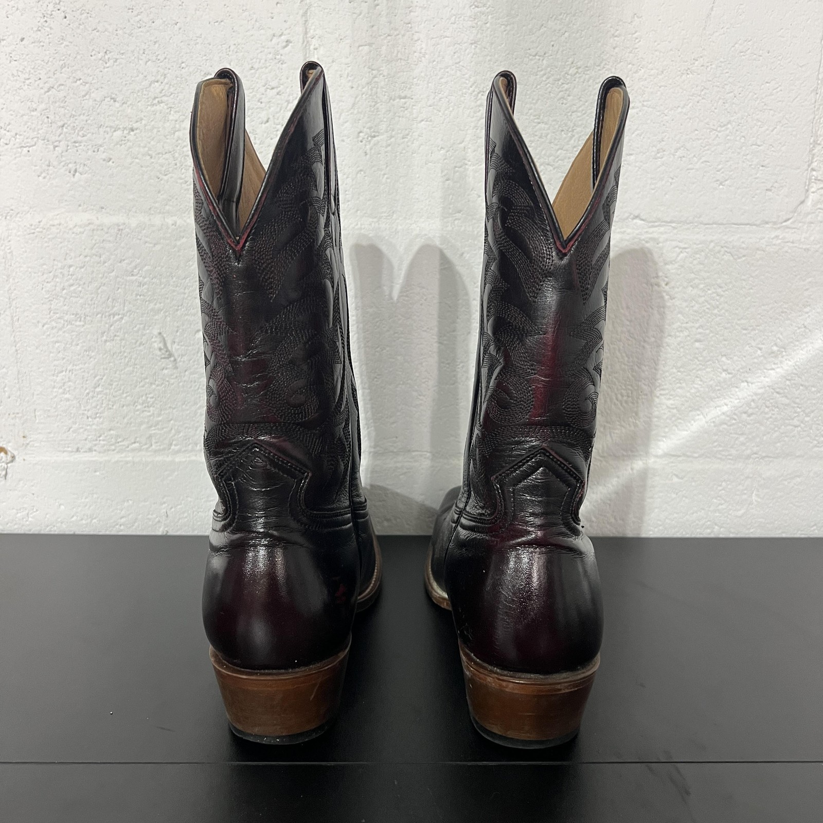 Moon Shine Spirit Brad Paisley Boots Mens Size 11 Brown Leather Western Cowboy