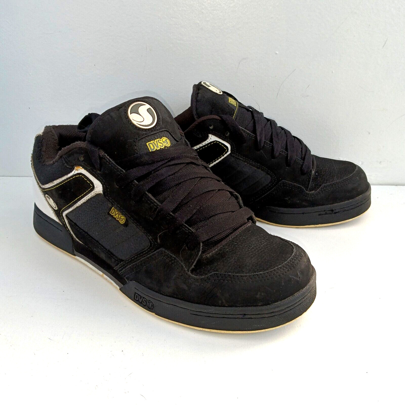 DVS Transom Skateboard Sneakers Men’s Size 12 Black/White Retro