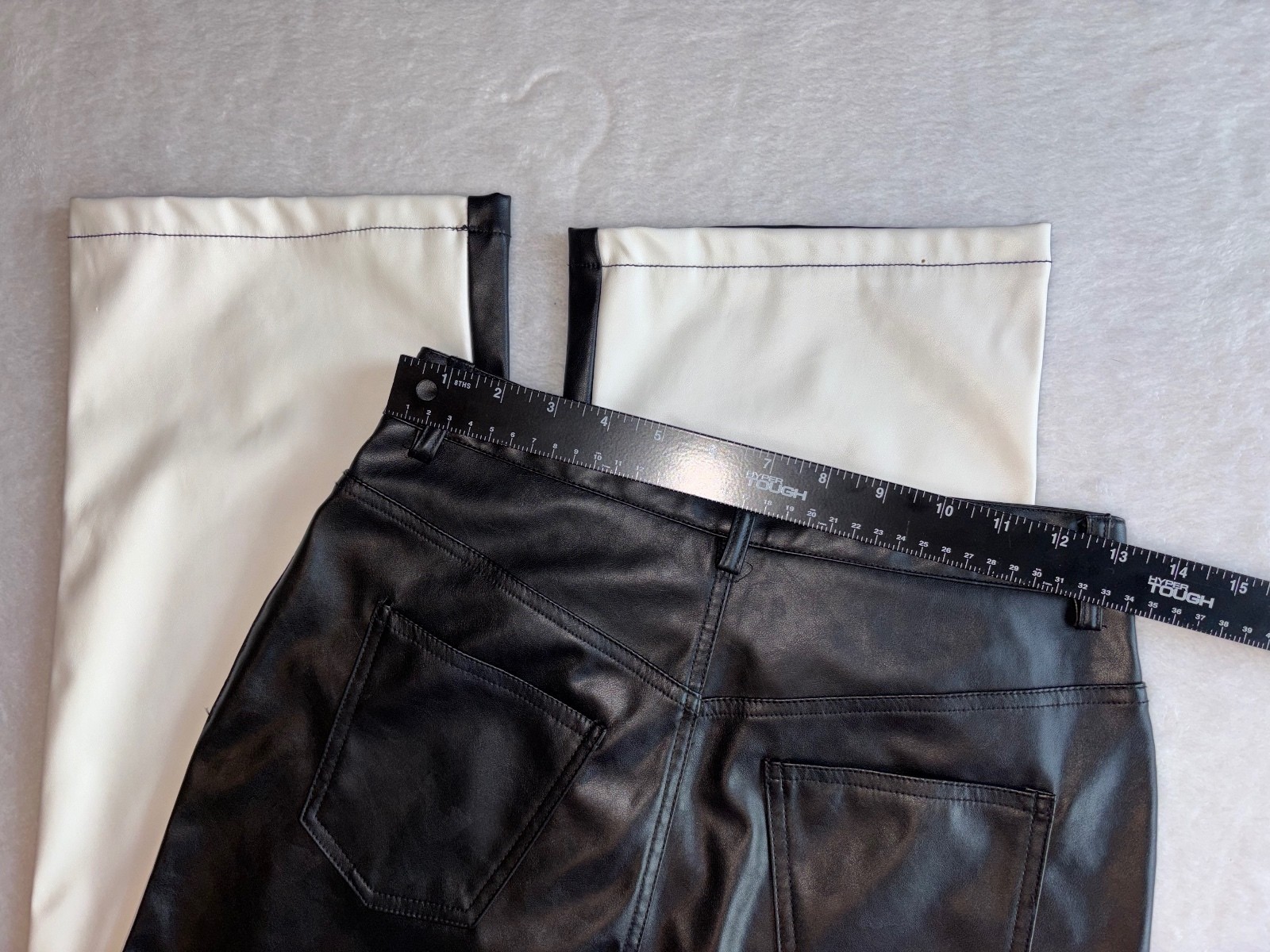 PaperMoon Two Tone Faux Leather Colorblock Pants M