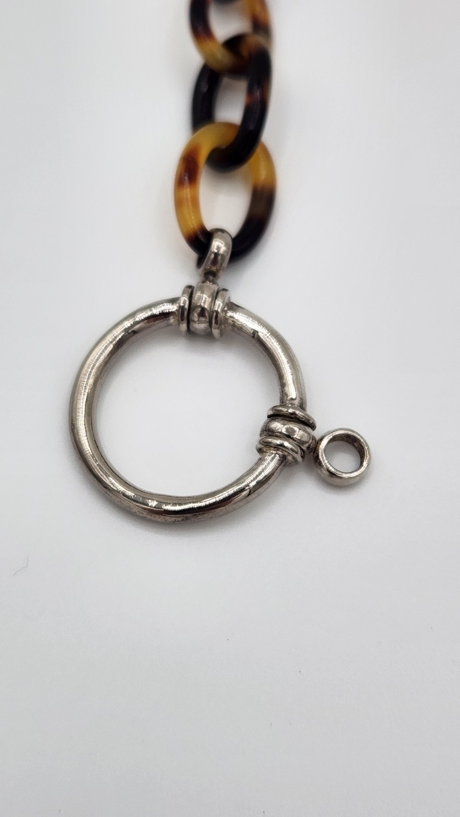 La Loop Eyeglass Holder Loop Necklace W/ 925 Clasp “The Tonne Tort” 20 Inches
