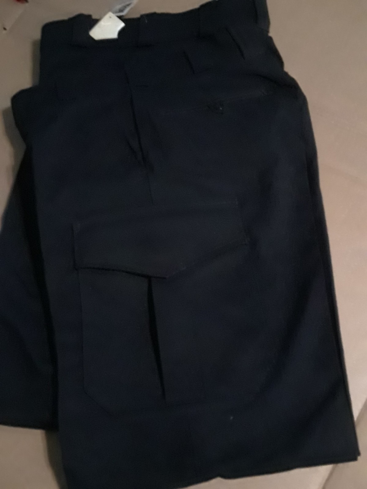 lycra dark blue cargo work pants size 28 reg lot of 2 up to 36 long new