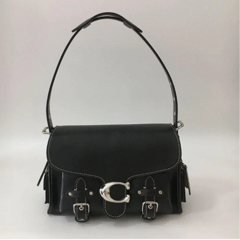 COACH CT721 Black Cargo Soft Tabby Shoulder Bag Crossbody bag Outlet NEW!!