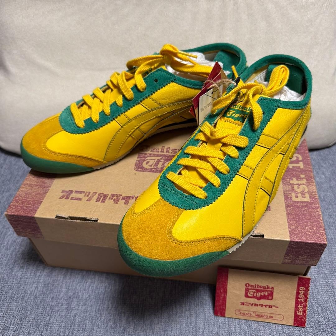 Rare Onitsuka Tiger Mexico 66 Yellow Green 9