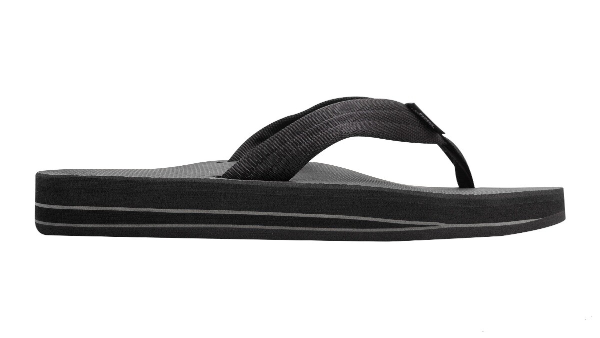 Man Rainbow Classic Rubber Double Layer Soft Top 1″ Nylon Strap 302ARP Black