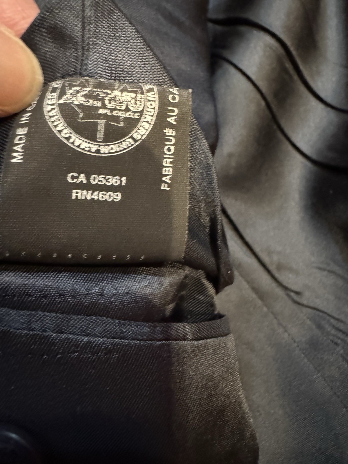 Deansgate Men’s 48R Black Wool Sport Coat Blazer 2 Button Classic Tailored
