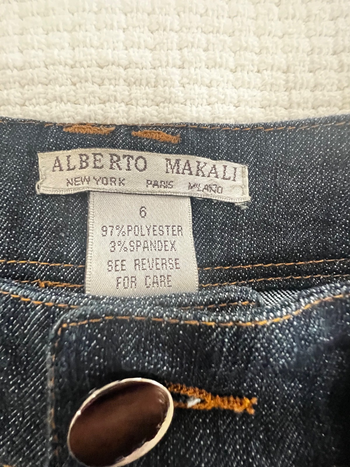 Alberto Makali sequin side panel jeans size 6