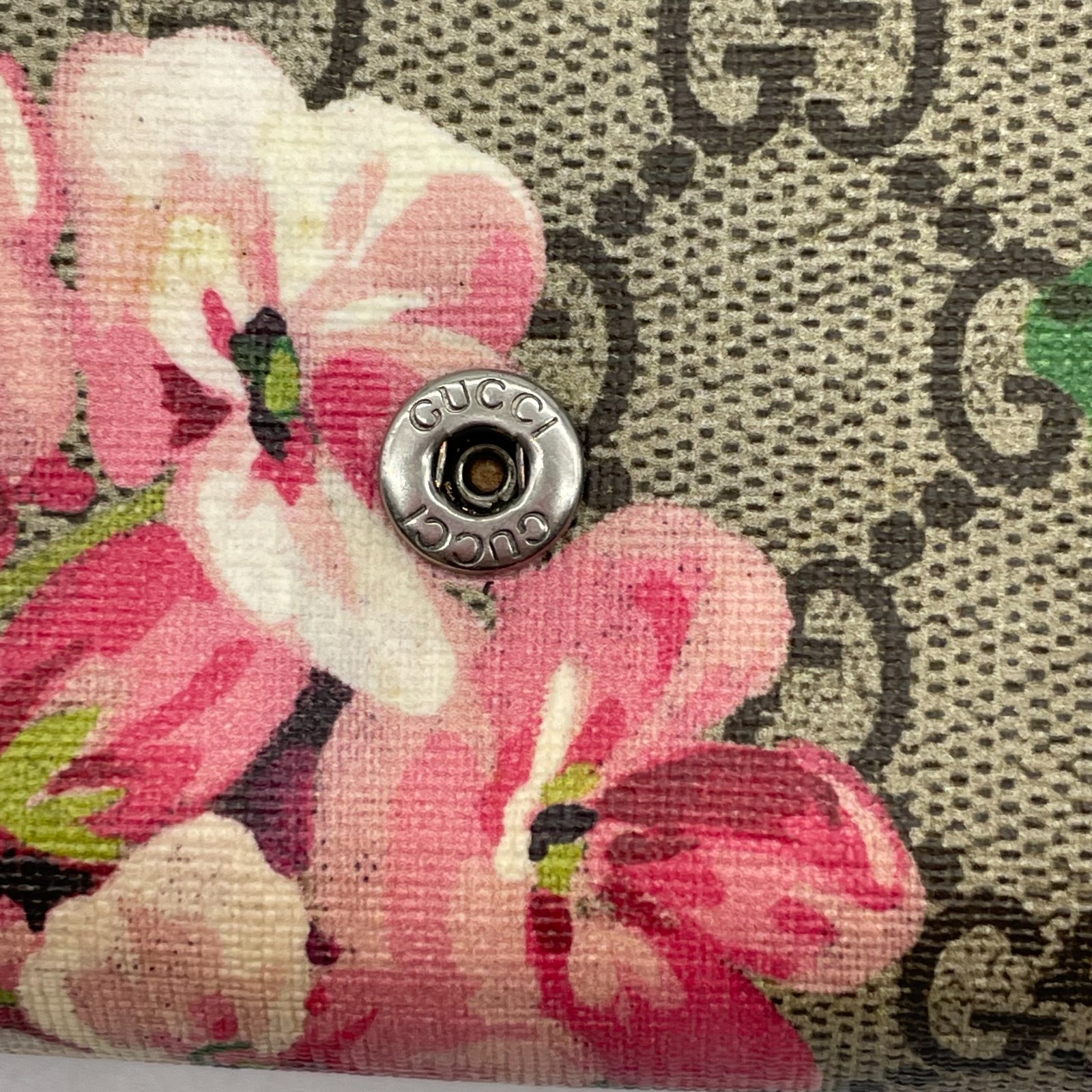 Gucci Shoulder bag Dionysus Blooms Chain Wallet Flower PVC Leather 401231 Auth