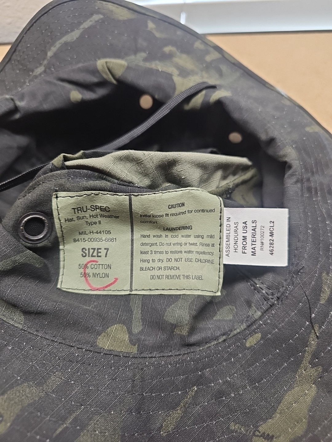 Tru-Spec Men’s Military Boonie Hat Multicam Black Size 7 Tactical Hat (A1)