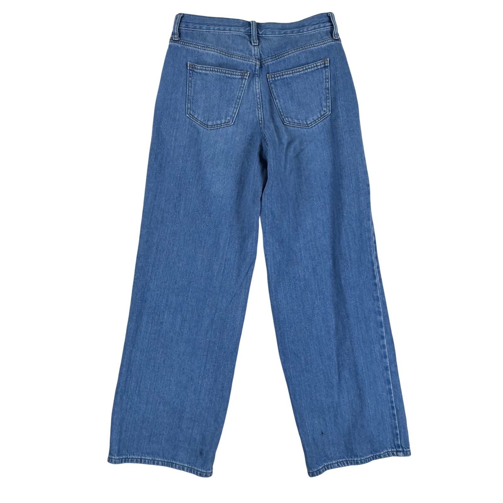 Universal Thread Relaxed Wide Leg Jeans Medium Wash Blue Denim Women Size 2/26R