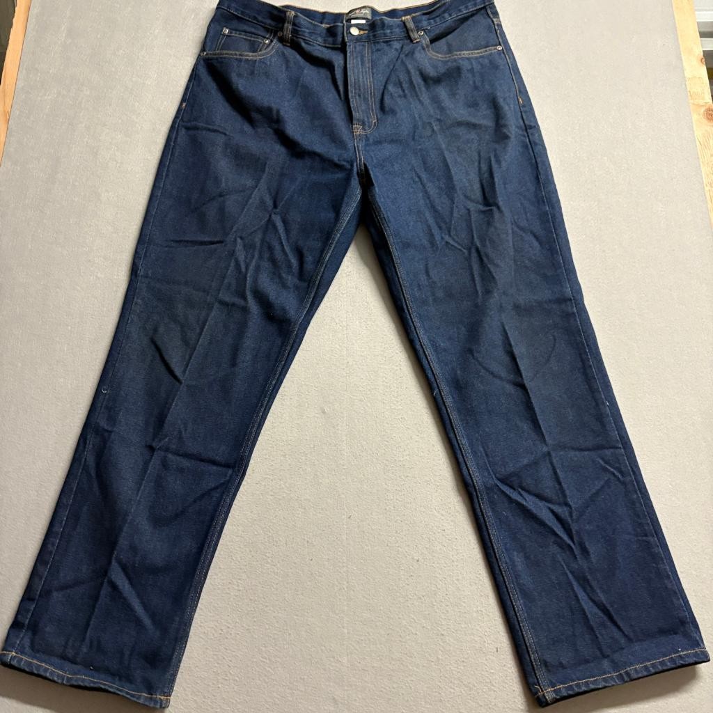 David Taylor Collection Mens Jeans 40×32 Dark Wash Blue Denim Straight Leg