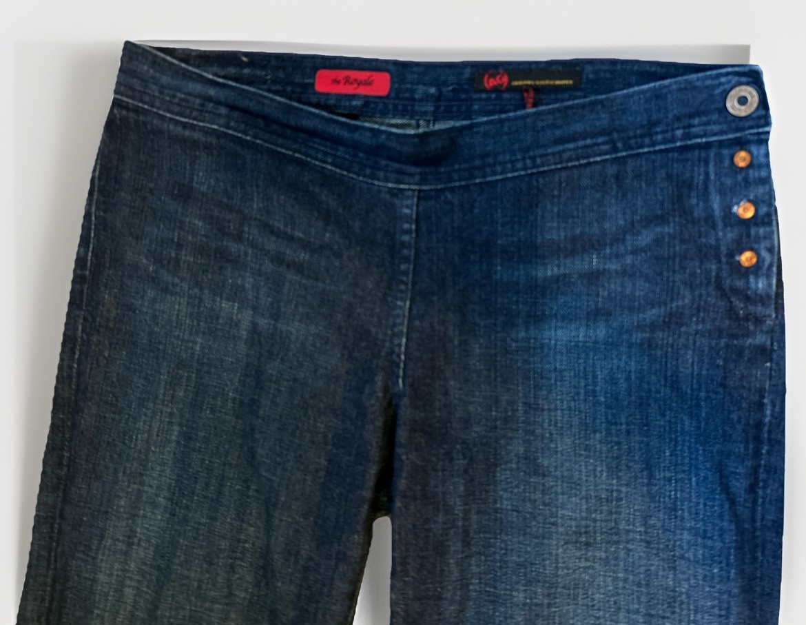 Adriano Goldschmied AG Jeans The Royale Flare Wide Leg Dark Wash Size 31R