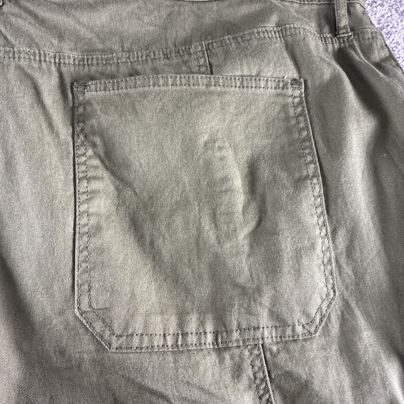 NEW Jessica Simpson Burnt Olive Green Cargo Adjustable Leg Pants, Sz 22W