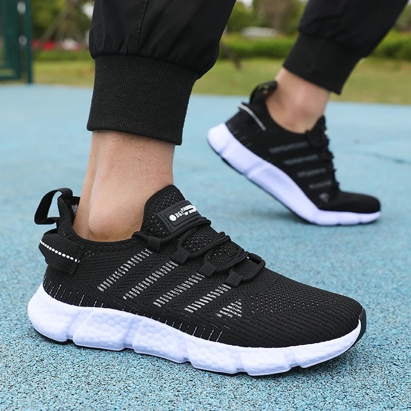 Men’s Breathable Mesh Running Shoes Lightweight Casual Sneakers