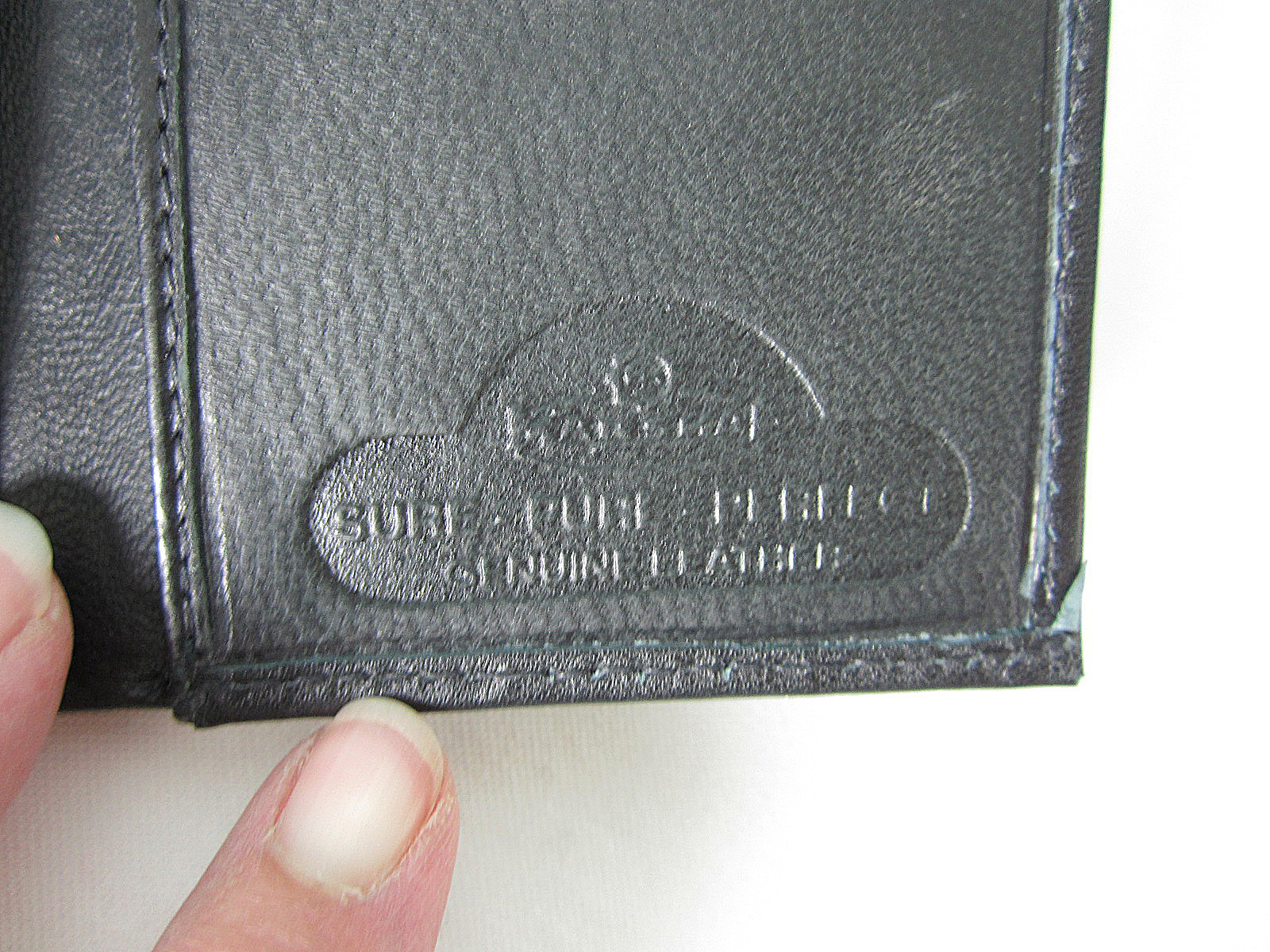 Mens Marshall Leather Wallet Black Billfold 8 card slots plus ID Window New