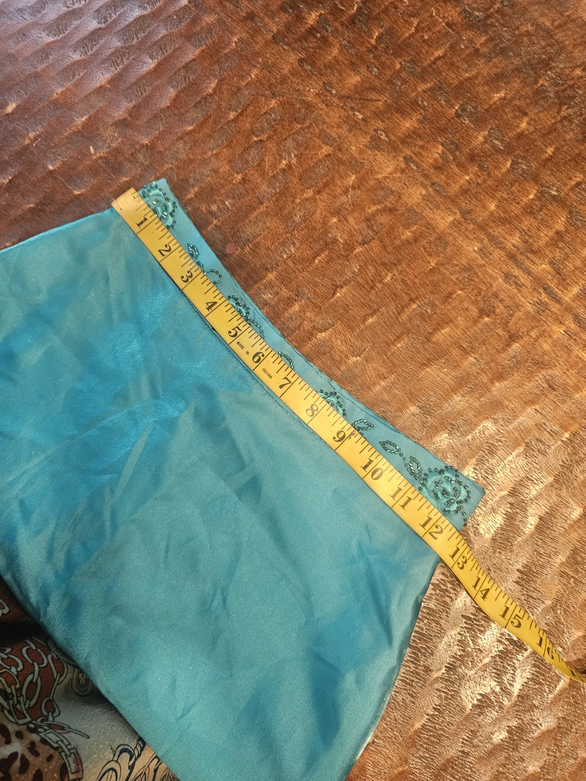 Alyce Design Blue Green Teal Beaded Two Piece Dress 6