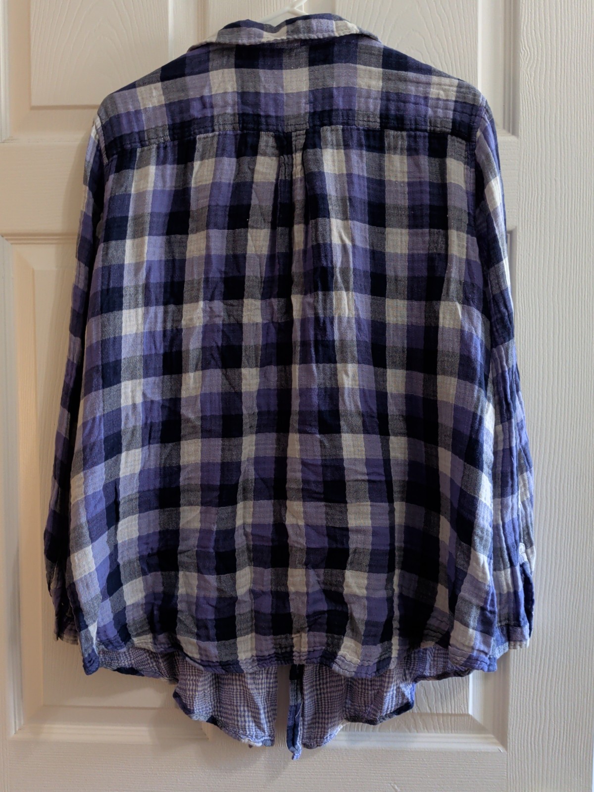 Old Navy Purple Flannel Button Up Size XXL Long Sleeve