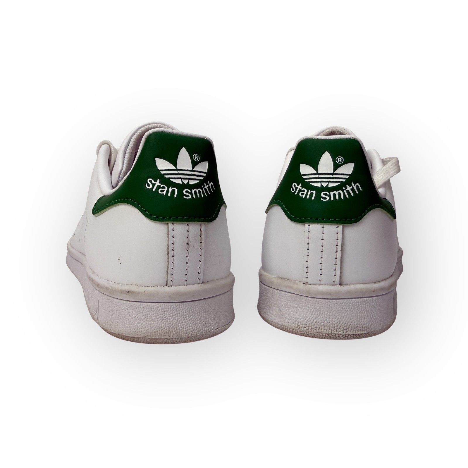 Adidas Sam Smith Green White Leather Sneakers Shoes 8.5 40-2/3