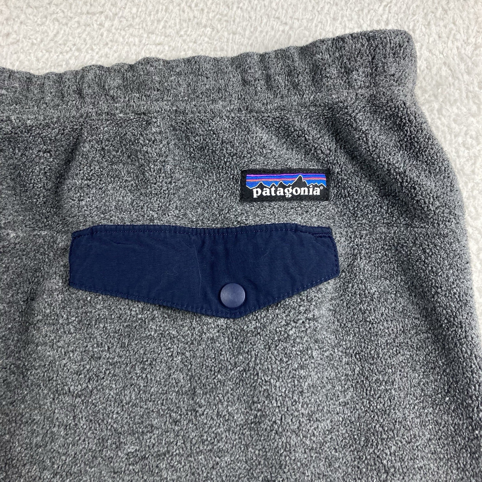 Patagonia Synchilla Snap T Pants Men Large Nickel Fleece Sweatpants 56675 NKL